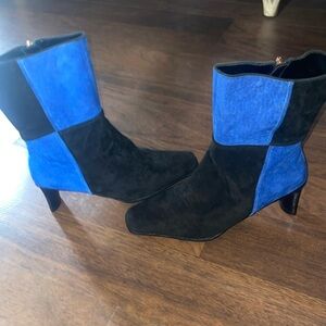 Vintage Colorblock suade boots- size 7 - Anthony Mark Hawkins 90s
